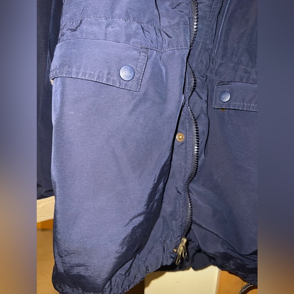 Timberland Weathergear Windbreaker Men's Hooded Jacket Navy Blue 2002 Me… - Picture 4 of 6
